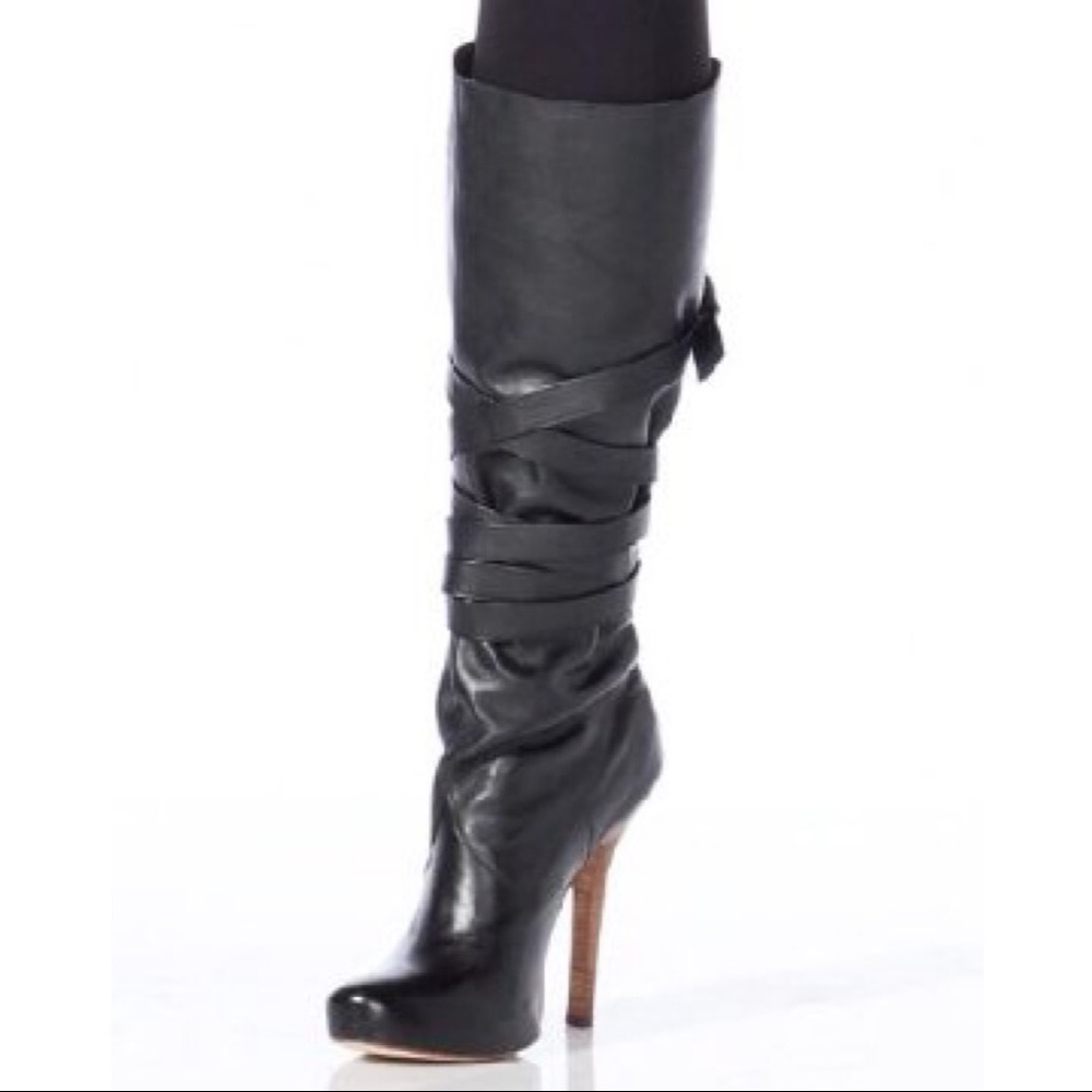 Knee high leather boot